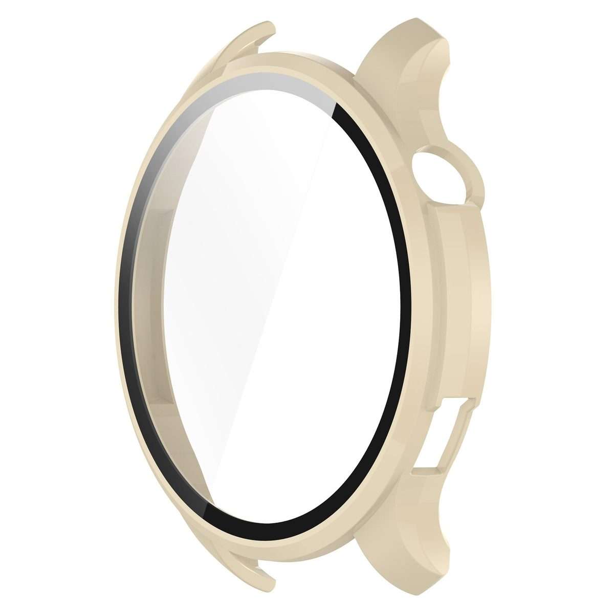 For Amazfit GTR 4 / Amazfit GTR 4 Pro PC + Tempered Glass Integrated Protective ... (Ivory White)
