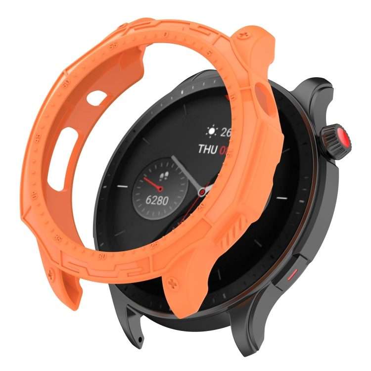 For Amazfit GTR 4 / GTR 4 Pro Armor Hollow TPU Watch Case(Orange)