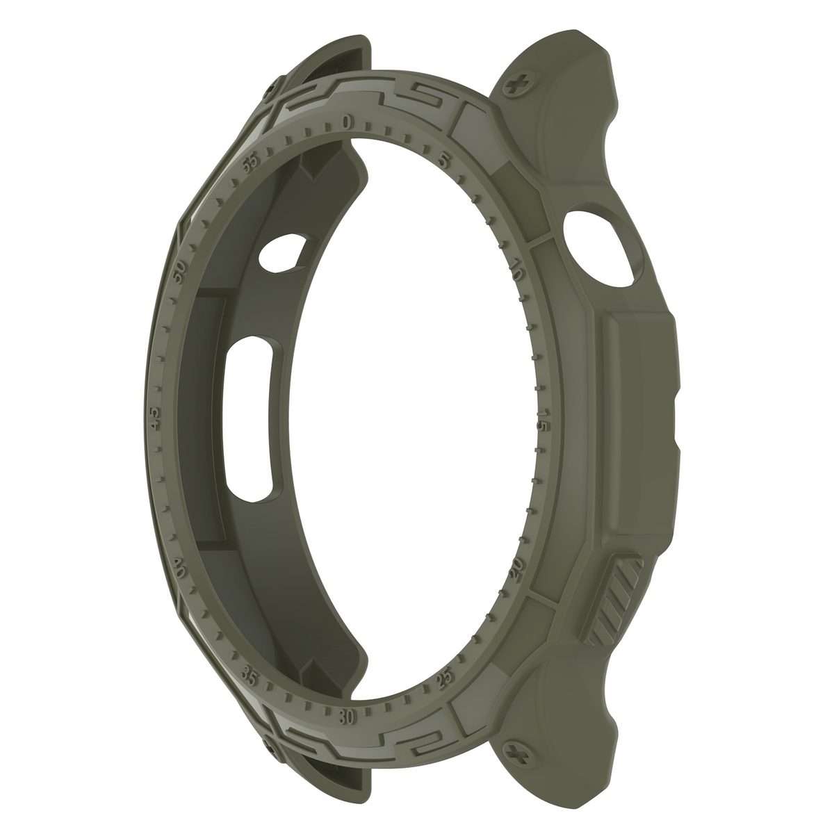 For Amazfit GTR 4 / GTR 4 Pro Armor Hollow TPU Watch Case(Jungle Green)