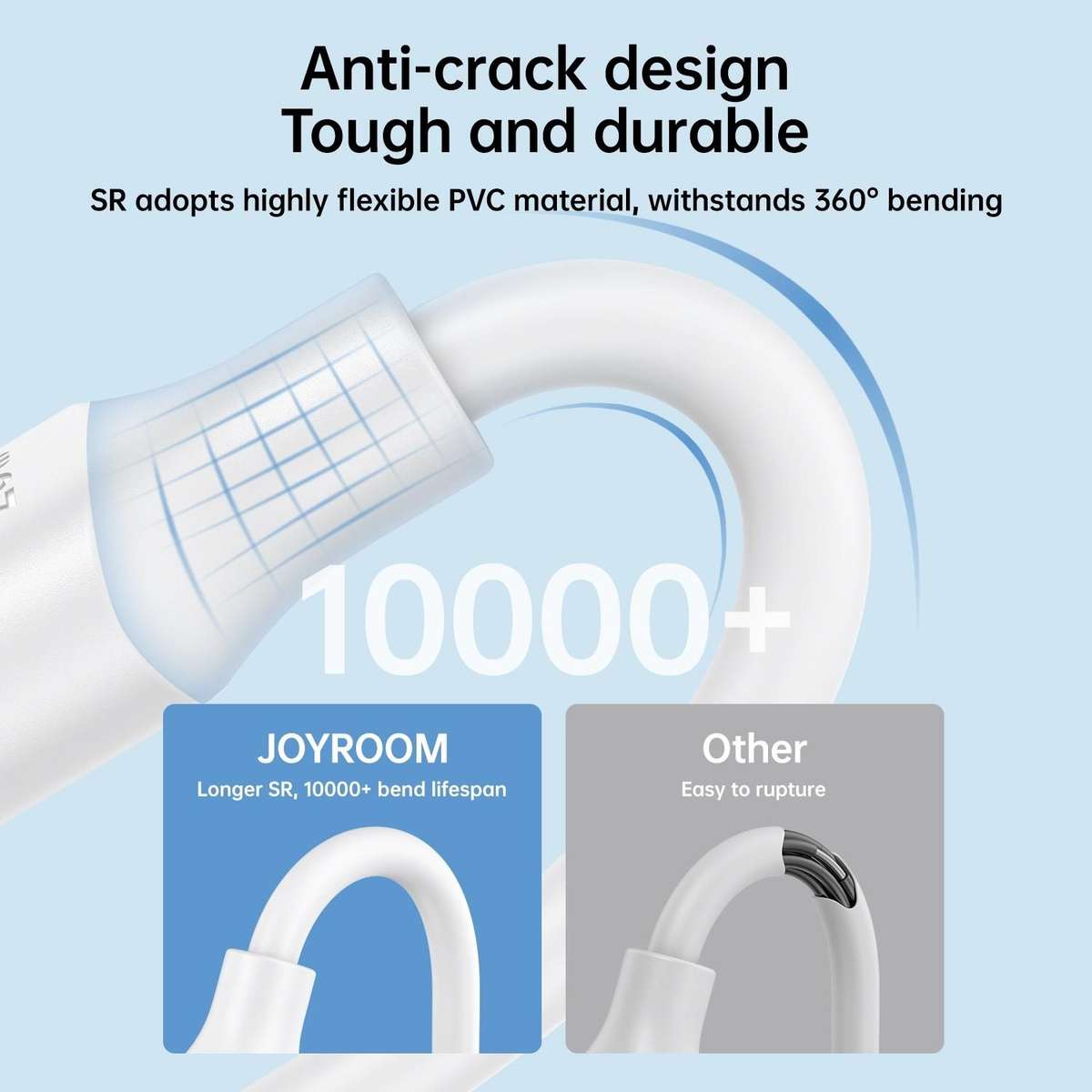 JOYROOM S-UC027A9 3A USB to USB-C/Type-C Fast Charging Data Cable, Length:1m(Black)