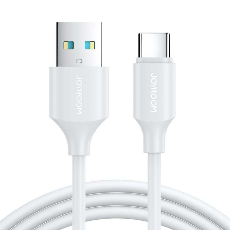 JOYROOM S-UC027A9 3A USB to USB-C/Type-C Fast Charging Data Cable, Length:1m(White)
