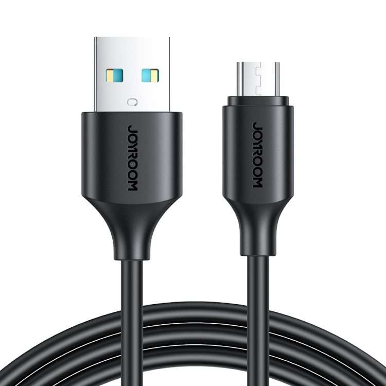 JOYROOM S-UM018A9 2.4A USB to Micro USB Fast Charging Data Cable, Length:1m(Black)