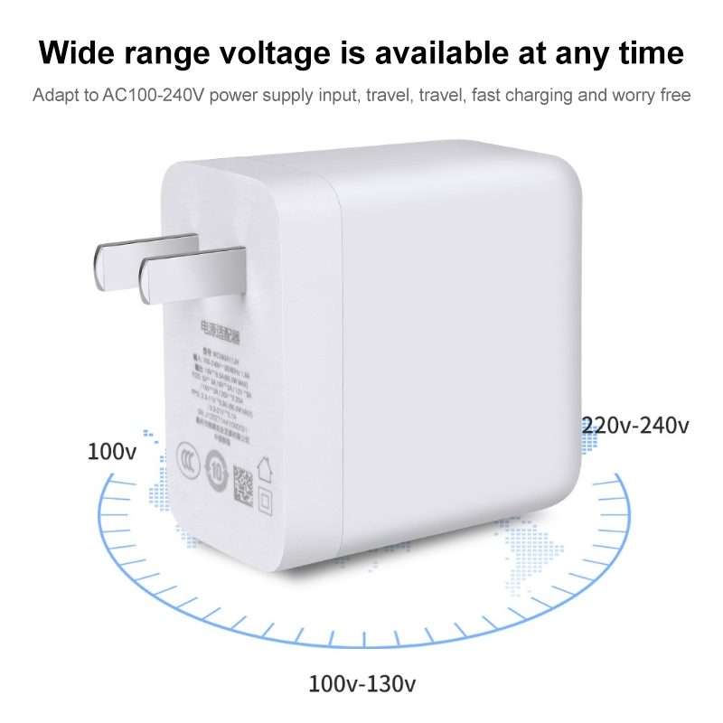65W Warp Flash Charging Mobile Phone Adapter, Style:65W Charger+2m Fast Charging Cable