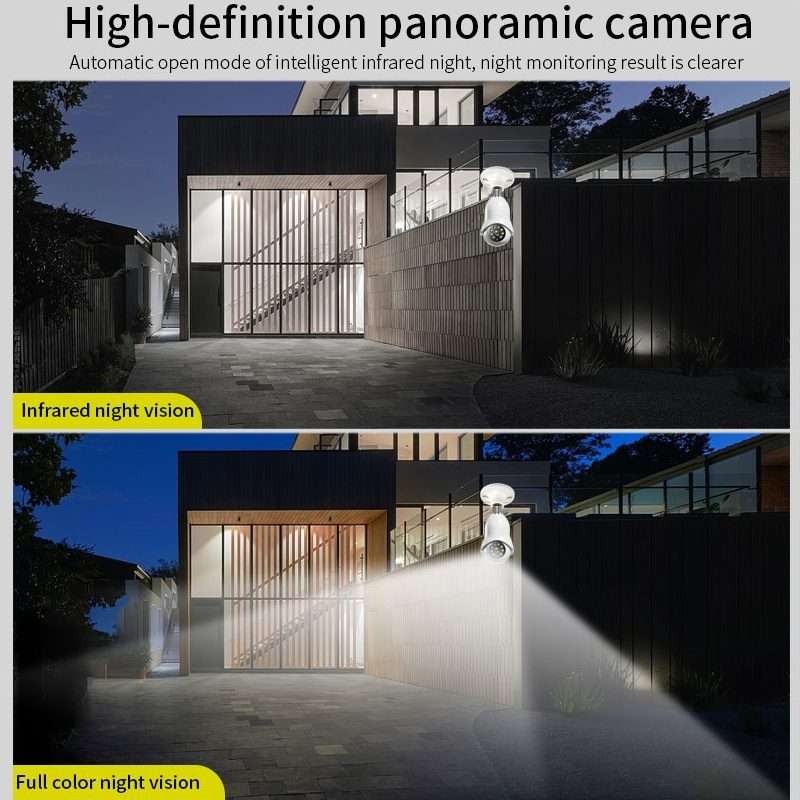 DP31 2.0MP HD Light Bulb WiFi Surveillance Camera, Support Motion Detection, Night Vis ... (White)
