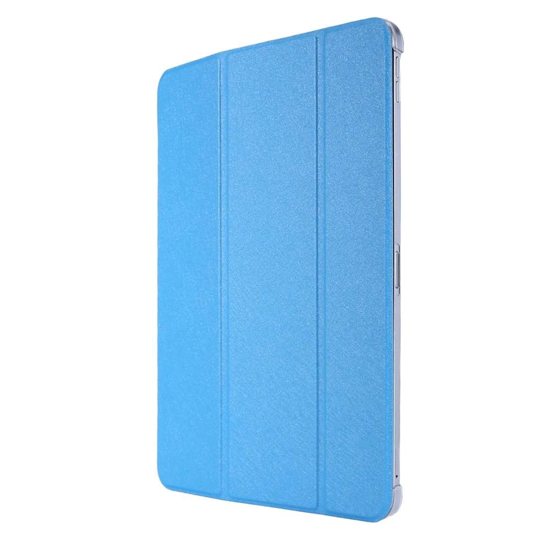 For iPad Pro 11(2020) TPU Silk Texture Three-fold Horizontal Flip Leather Tablet ... (Light Blue)