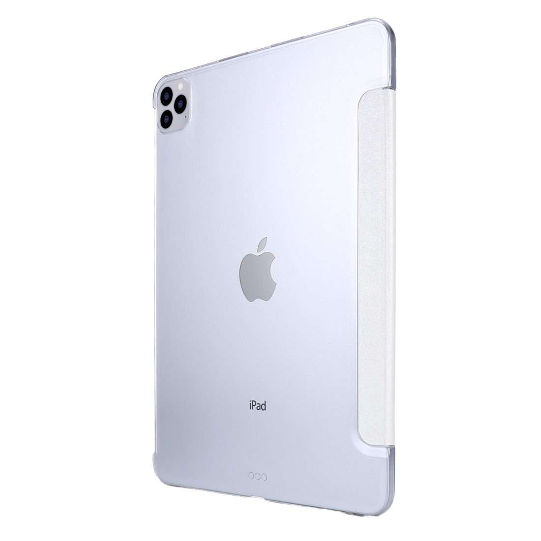 For iPad Pro 11(2020) TPU Silk Texture Three-fold Horizontal Flip Leather Tablet Case ... (White)