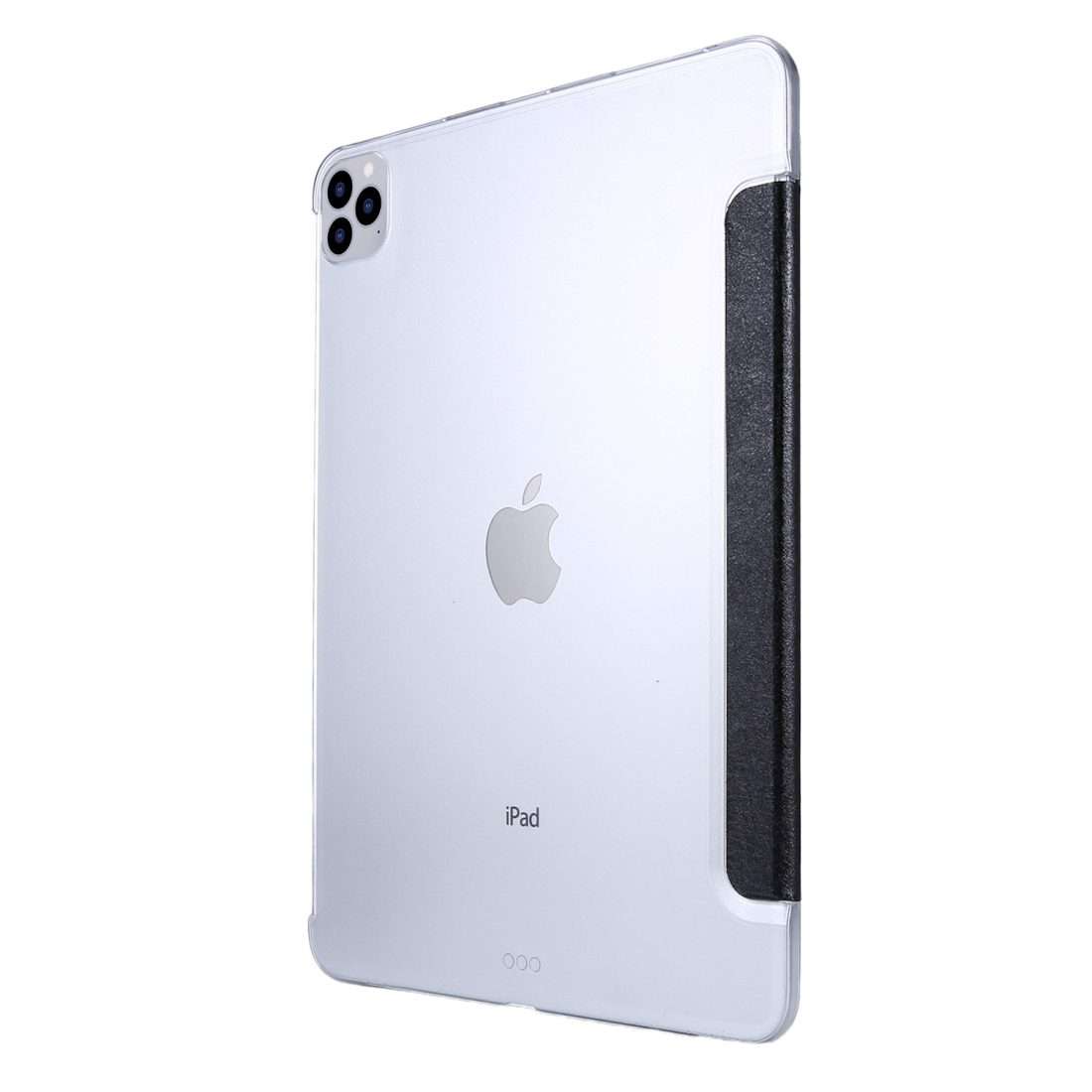 For iPad Pro 11(2020) TPU Silk Texture Three-fold Horizontal Flip Leather Tablet Case ... (Black)