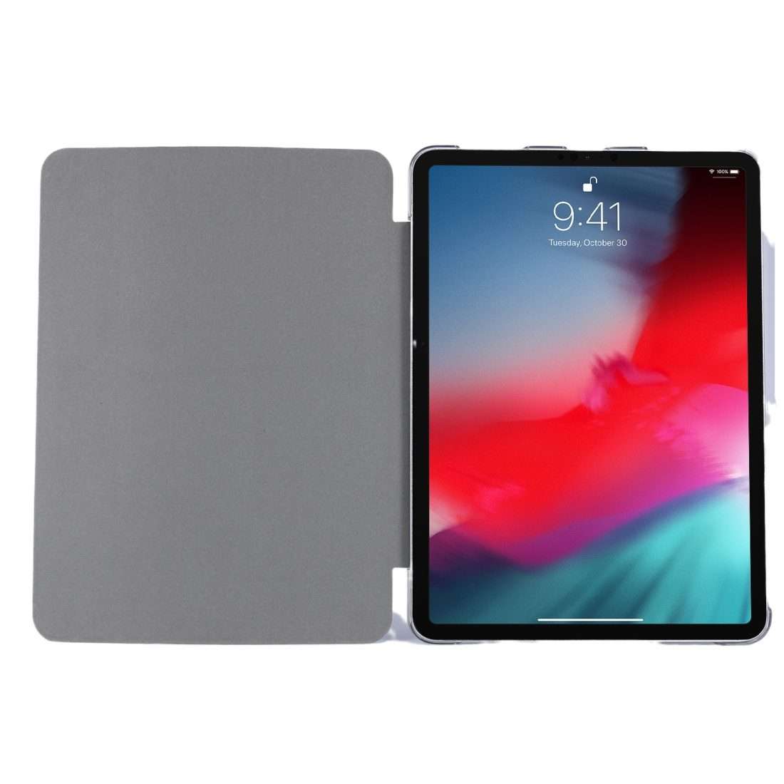For iPad Pro 11(2020) TPU Silk Texture Three-fold Horizontal Flip Leather Tablet Case ... (Black)