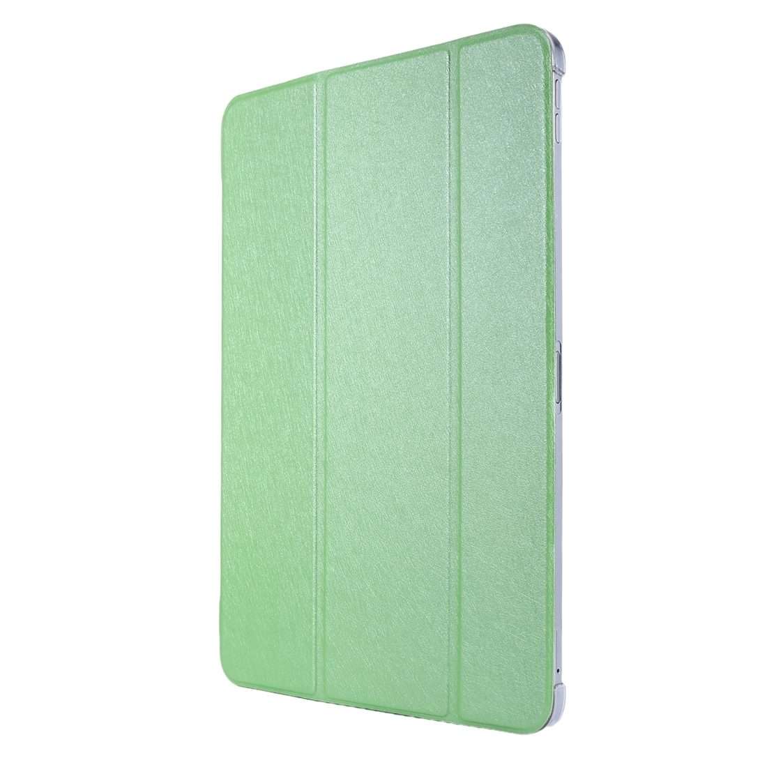 For iPad Pro 11(2020) TPU Silk Texture Three-fold Horizontal Flip Leather Tablet Case ... (Green)