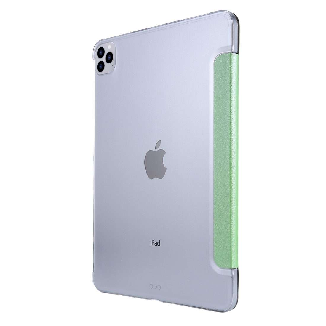For iPad Pro 11(2020) TPU Silk Texture Three-fold Horizontal Flip Leather Tablet Case ... (Green)