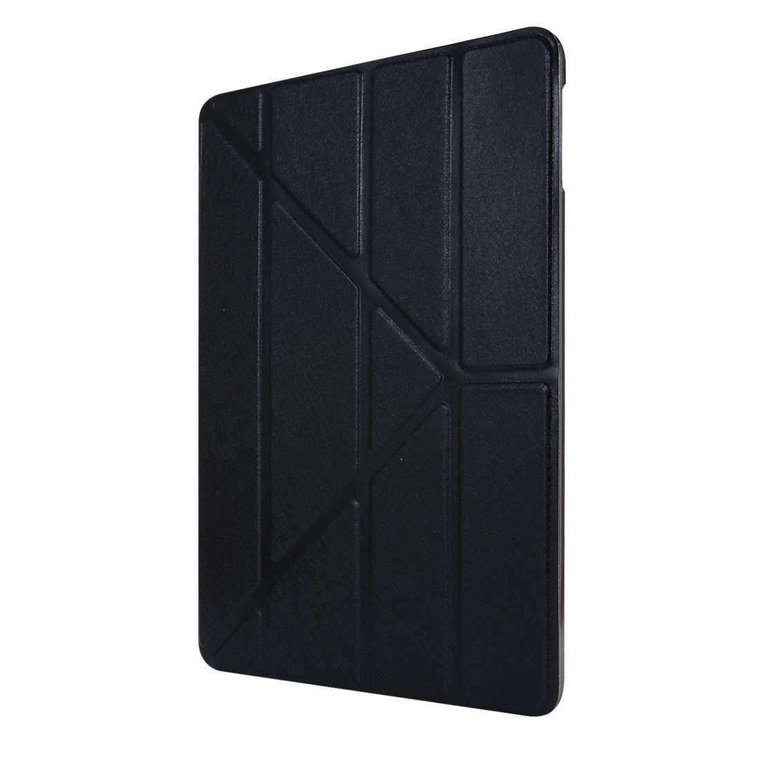 For iPad Air 13 2024 / 2025 / Pro 12.9 2020 Silk Texture Horizontal Deformation Flip L ... (Black)