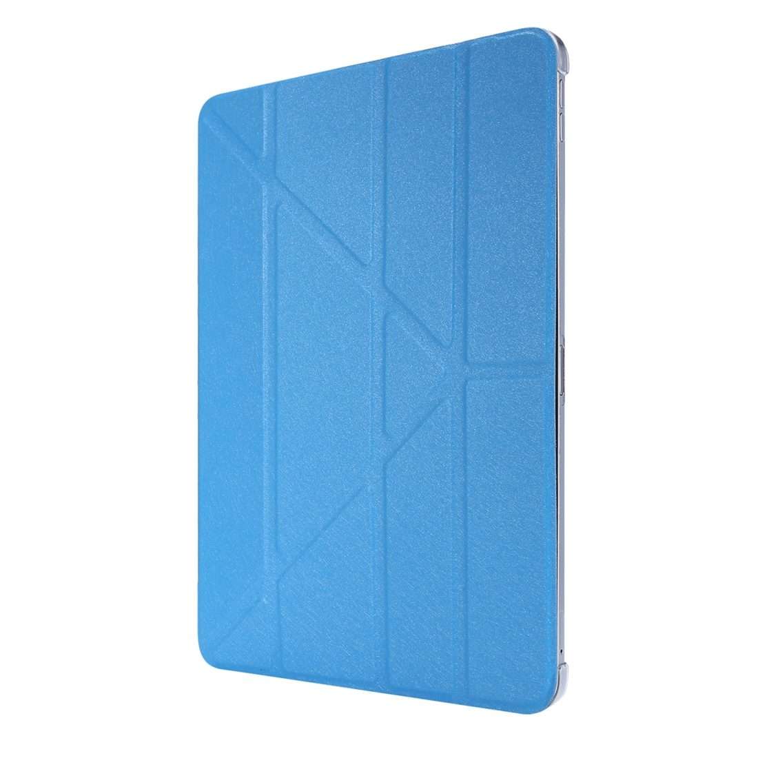 For iPad Air 13 2024 / 2025 / Pro 12.9 2020 Silk Texture Horizontal Deformation F ... (Light Blue)