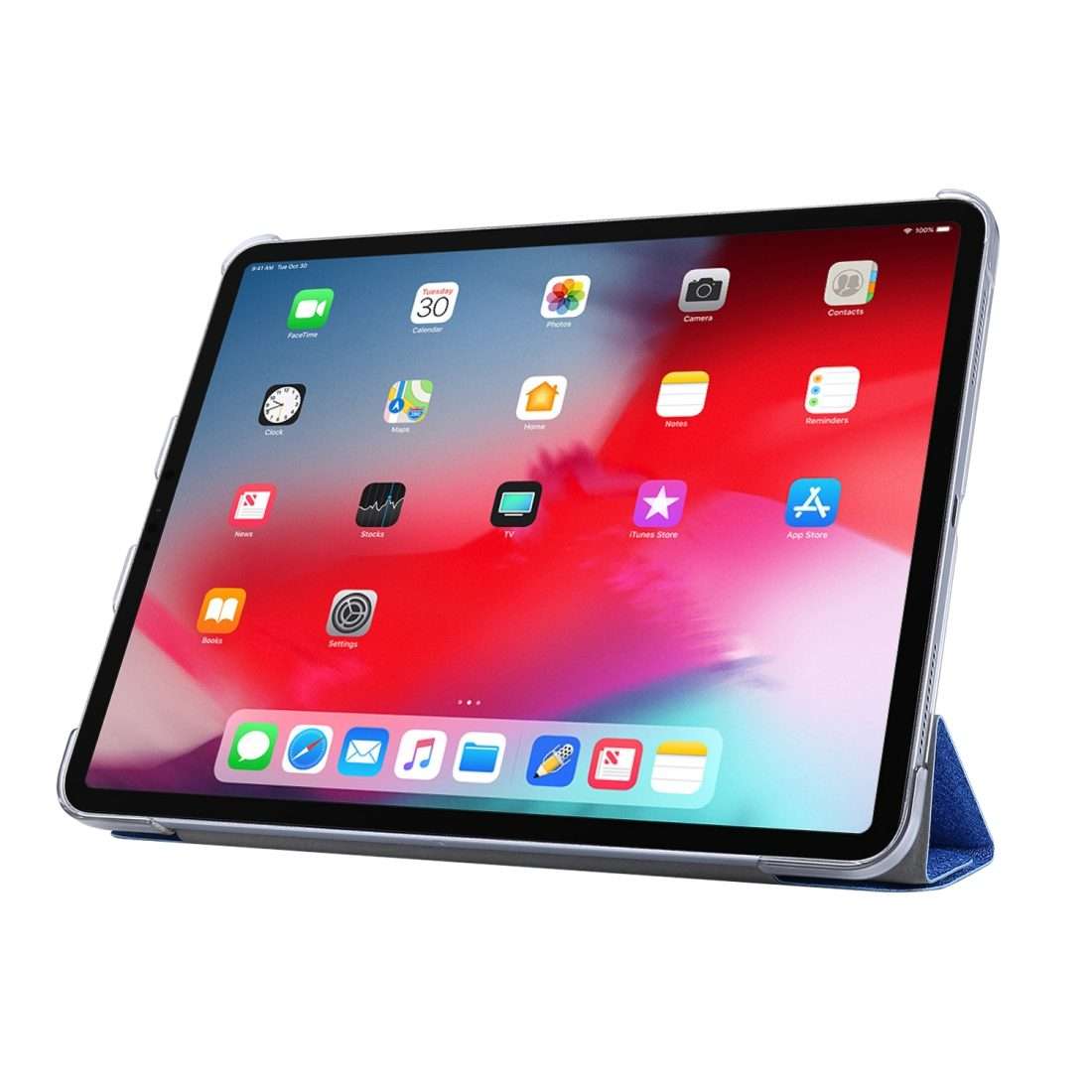 For iPad Air 13 2024 / 2025 / Pro 12.9 2020 Silk Texture Horizontal Deformation Flip L ... (White)