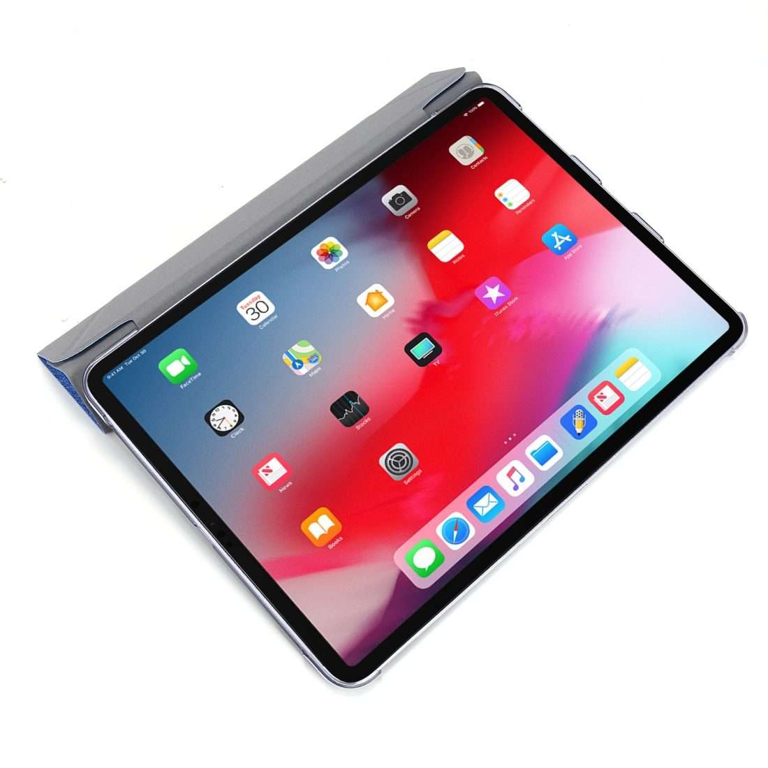 For iPad Air 13 2024 / 2025 / Pro 12.9 2020 Silk Texture Horizontal Deformation Flip ... (Silver)
