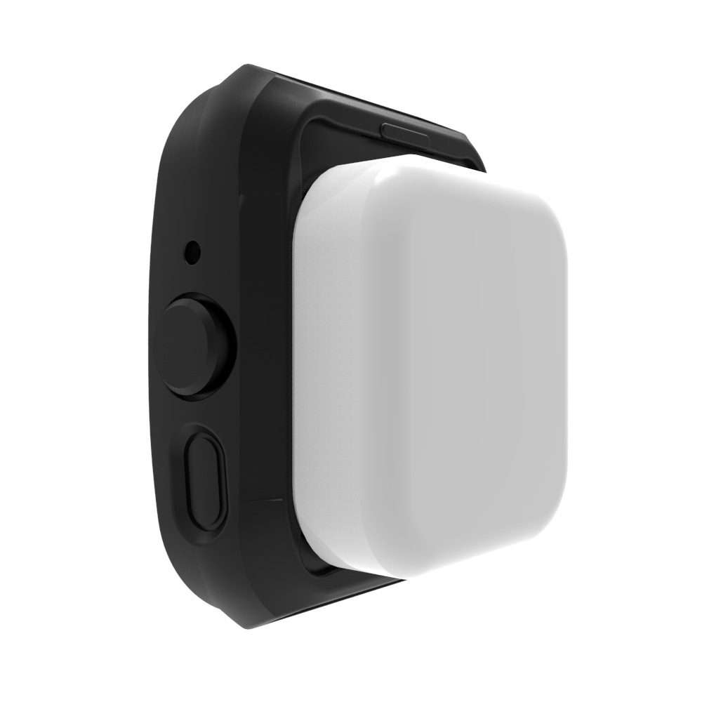 For OPPO Watch 3 Pro TPU Half-cover Hollowed Watch Case with scale(Black White)