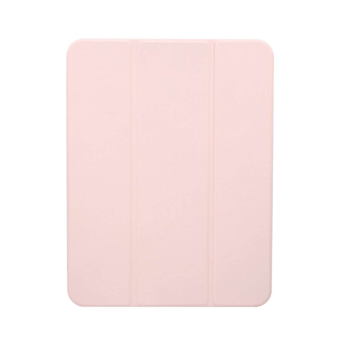 For iPad 2025 / 2022 3-folding Electric Pressed Skin Texture Leather Tablet Case(Light Pink)