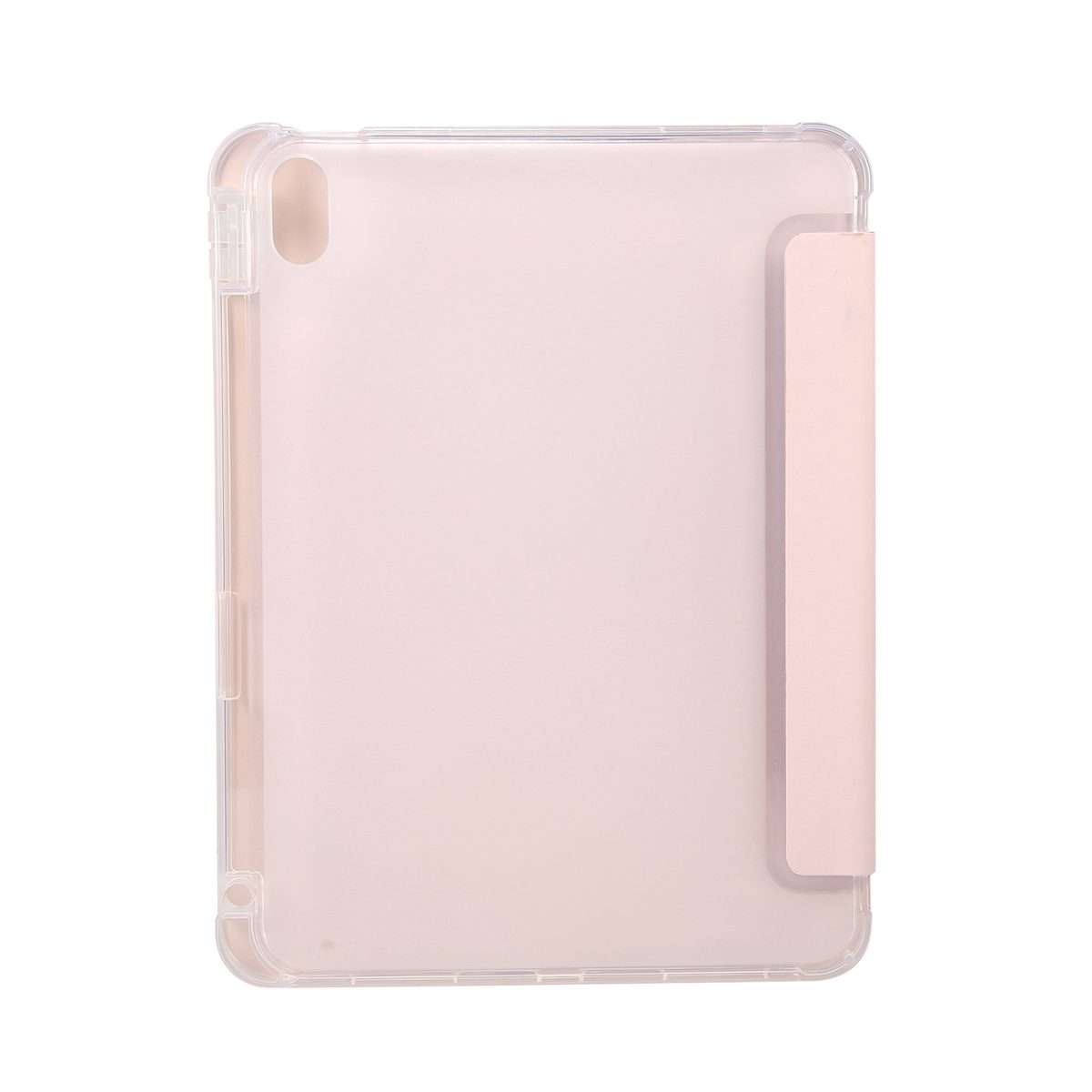 For iPad 2025 / 2022 3-folding Electric Pressed Skin Texture Leather Tablet Case(Light Pink)