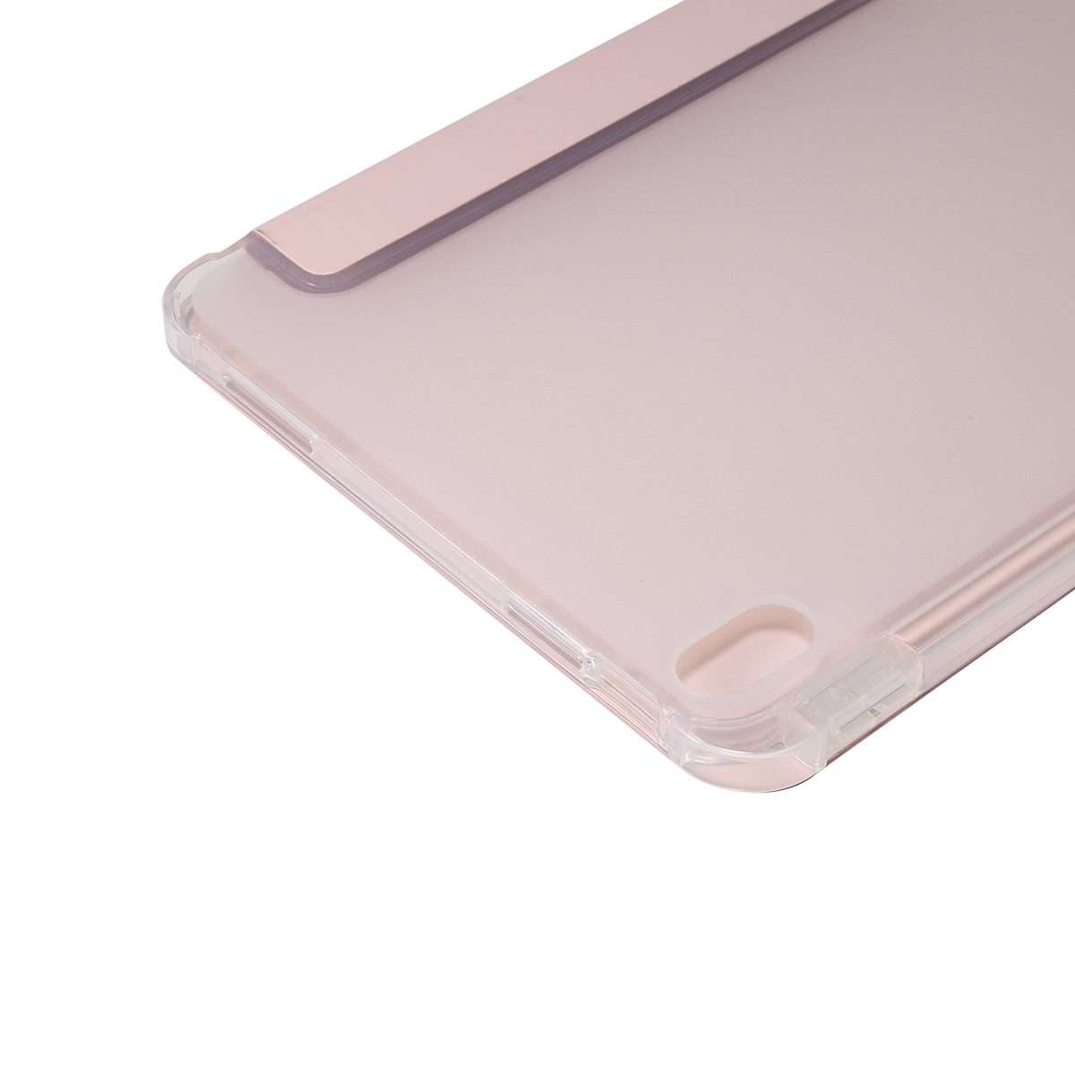 For iPad 2025 / 2022 3-folding Electric Pressed Skin Texture Leather Tablet Case(Light Pink)