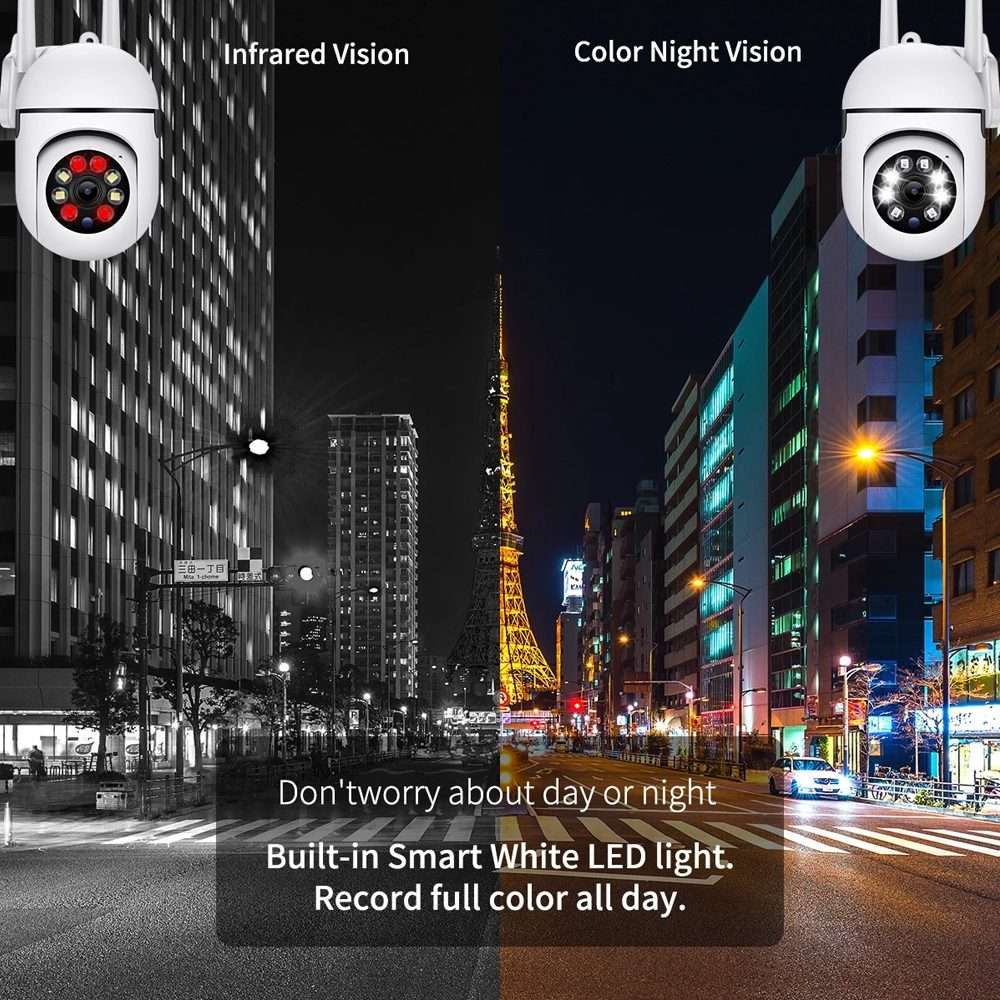 A7 1080P HD Wireless WiFi Smart Surveillance Camera Support Night Vision / Two Way Audio with 16G