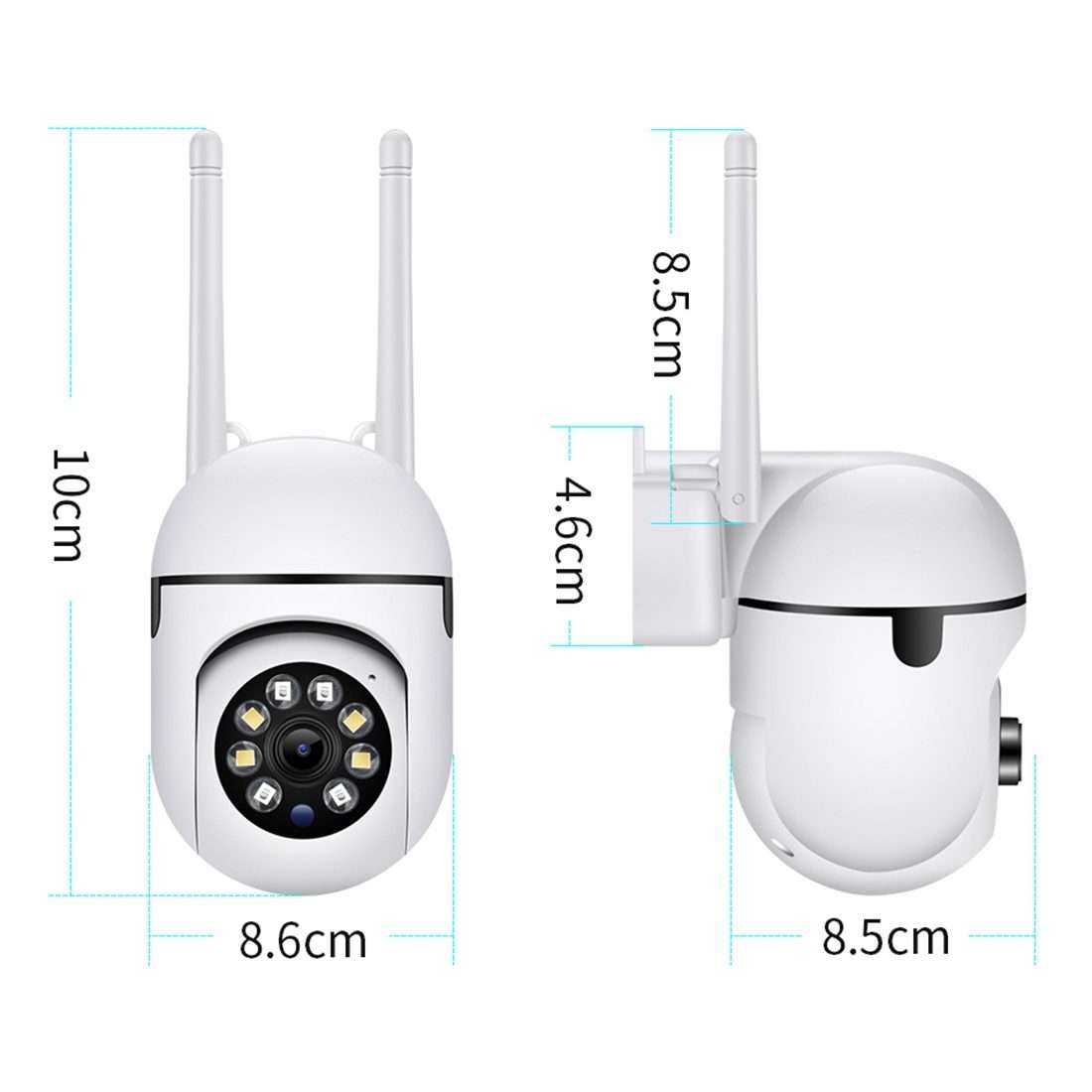 A7 1080P HD Wireless WiFi Smart Surveillance Camera Support Night Vision / Two Way Audio with 16G