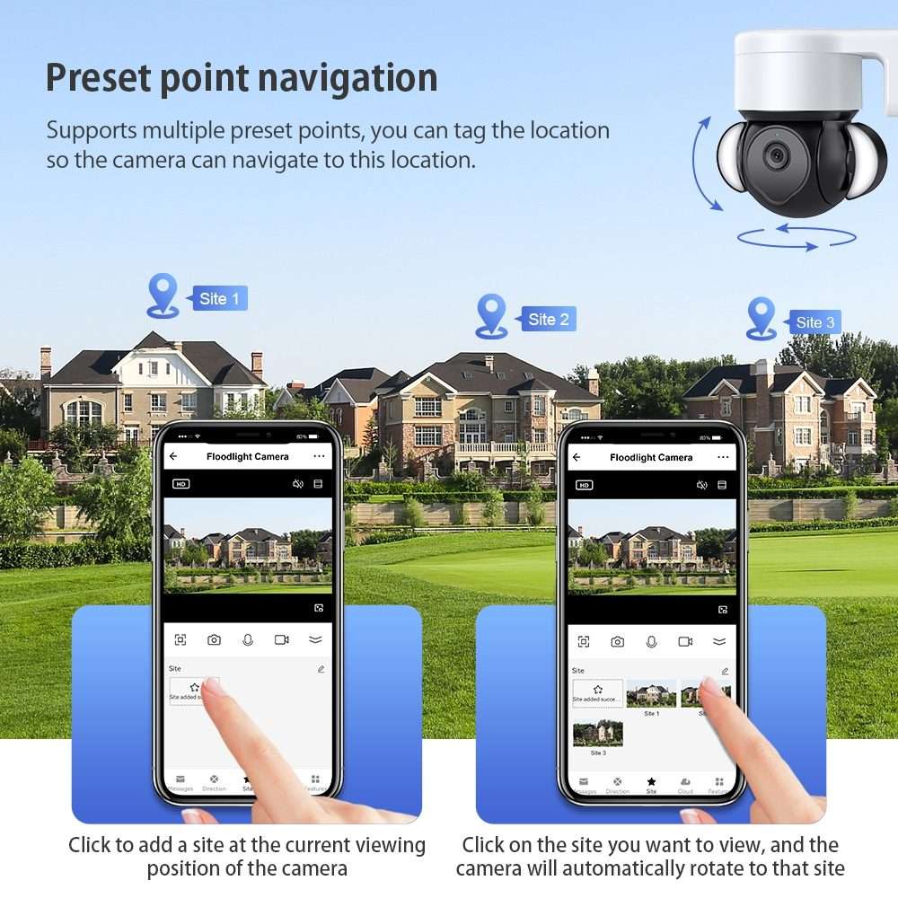 ST-426PRO-3M-TY 4MP Smart Security Floodlight Camera Support Two-way Audio / Night Vision