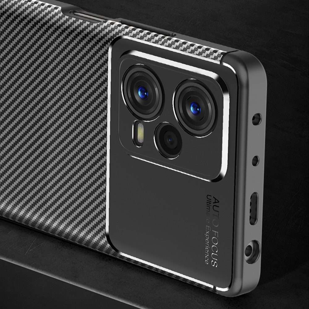 For Xiaomi Redmi Note 12 Pro 5G China / Global / Poco X5 Pro Carbon Fiber Texture Shoc ... (Black)
