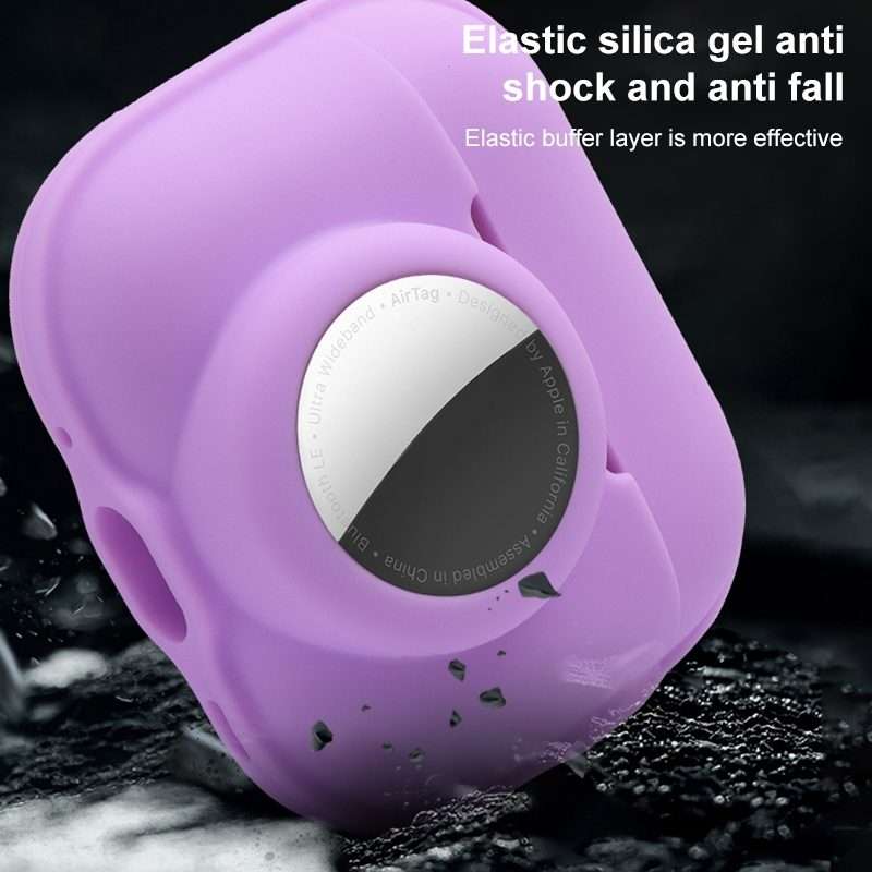 For AirPods Pro 2 / AirTag 2 in 1 Shockproof Full Coverage Silicone Protec ... (Fluorescent Green)