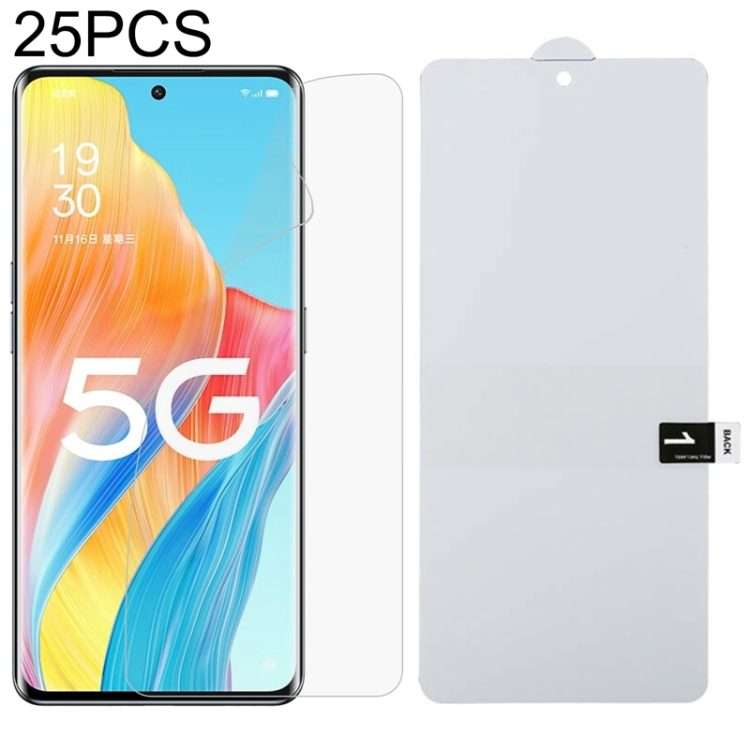 For OPPO A1 Pro / Reno8 T 5G 25pcs Full Screen Protector Explosion-proof Hydrogel Film