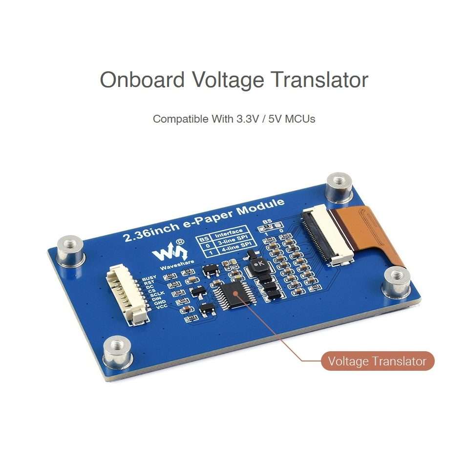 Waveshare 2.36 inch 296168 E-paper Module