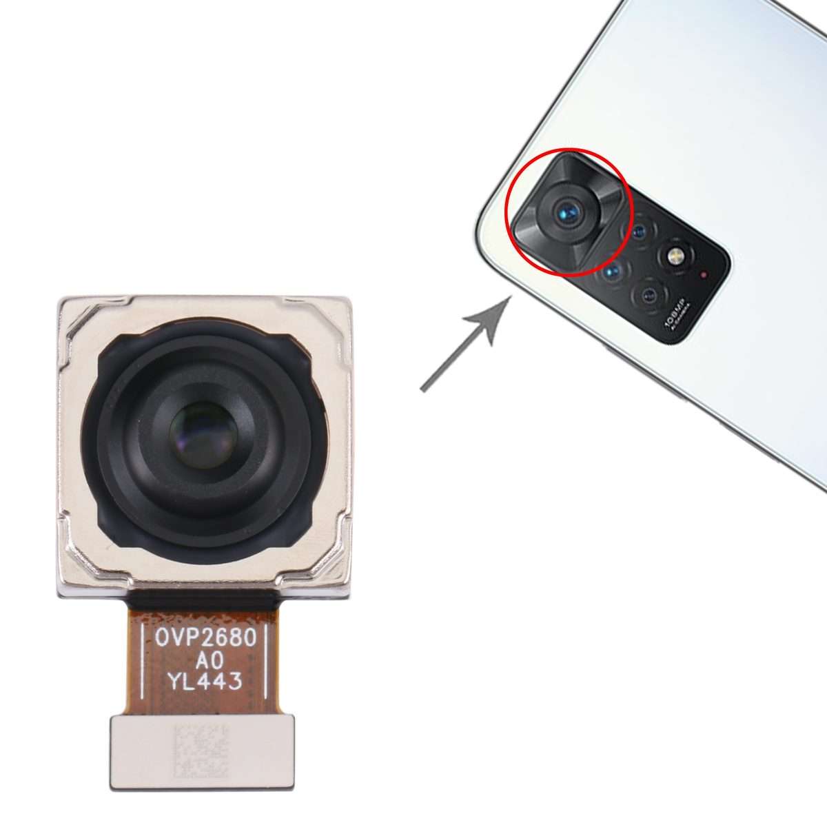 For Xiaomi Redmi Note 11 Pro China / Note 11 Pro+ 5G / 11i / 11i HyperCharge 5G Back Facing Camera