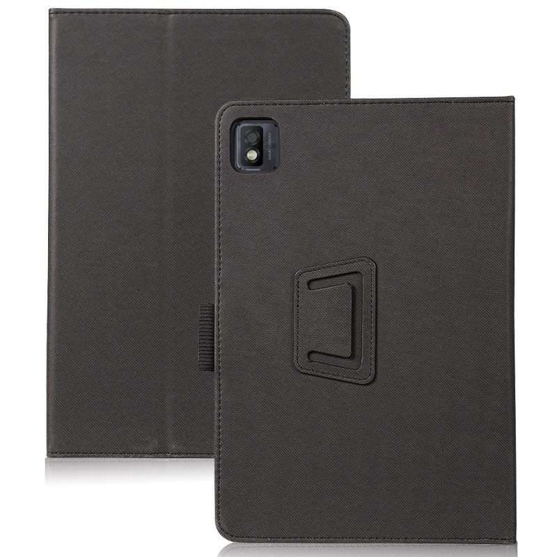 For TCL Tab 10s 5G Skin Texture All inclusive Leather Tablet Case(Black)