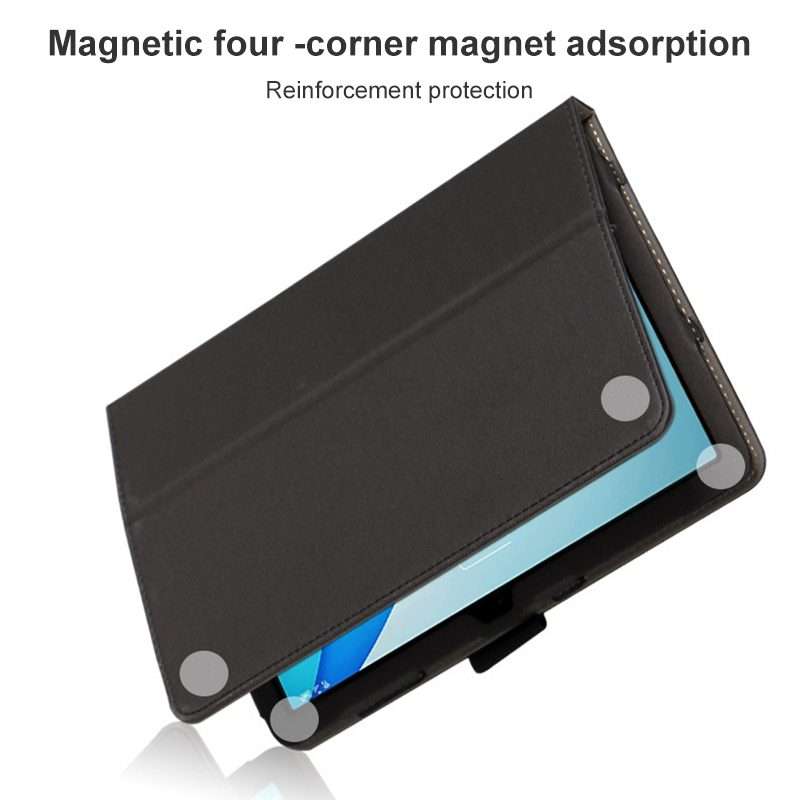 For TCL Tab 10s 5G Skin Texture All inclusive Leather Tablet Case(Black)
