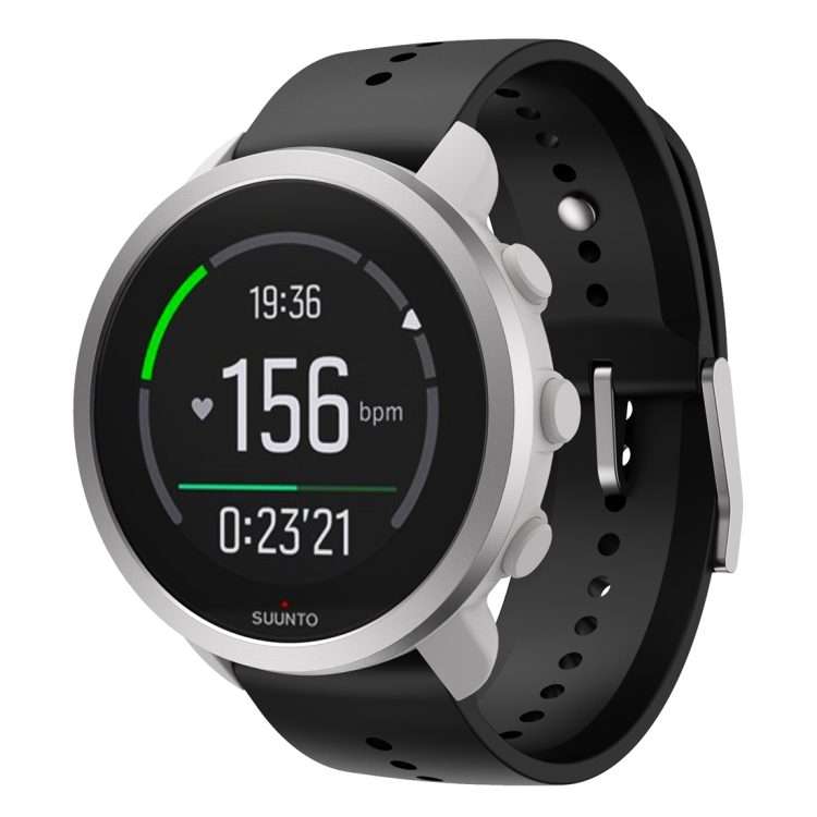 For Suunto 5 Peak Silicone Watch Band(Black)