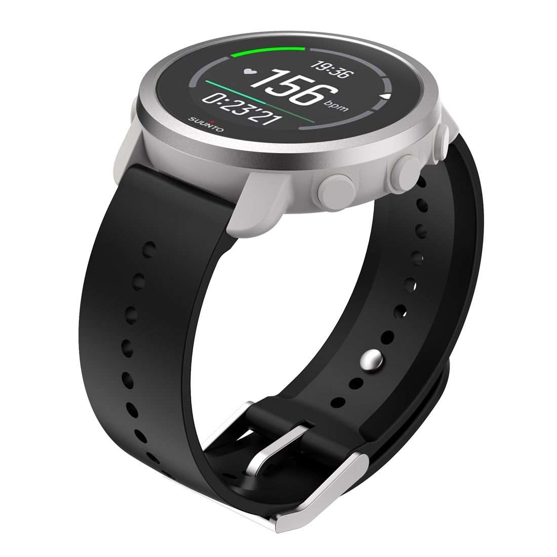 For Suunto 5 Peak Silicone Watch Band(Black)