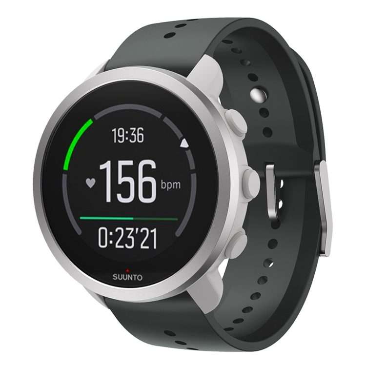 For Suunto 5 Peak Silicone Watch Band(Space Gray)