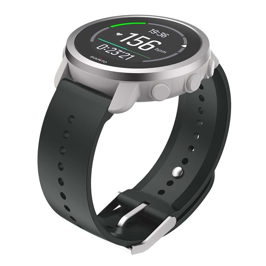 For Suunto 5 Peak Silicone Watch Band(Space Gray)
