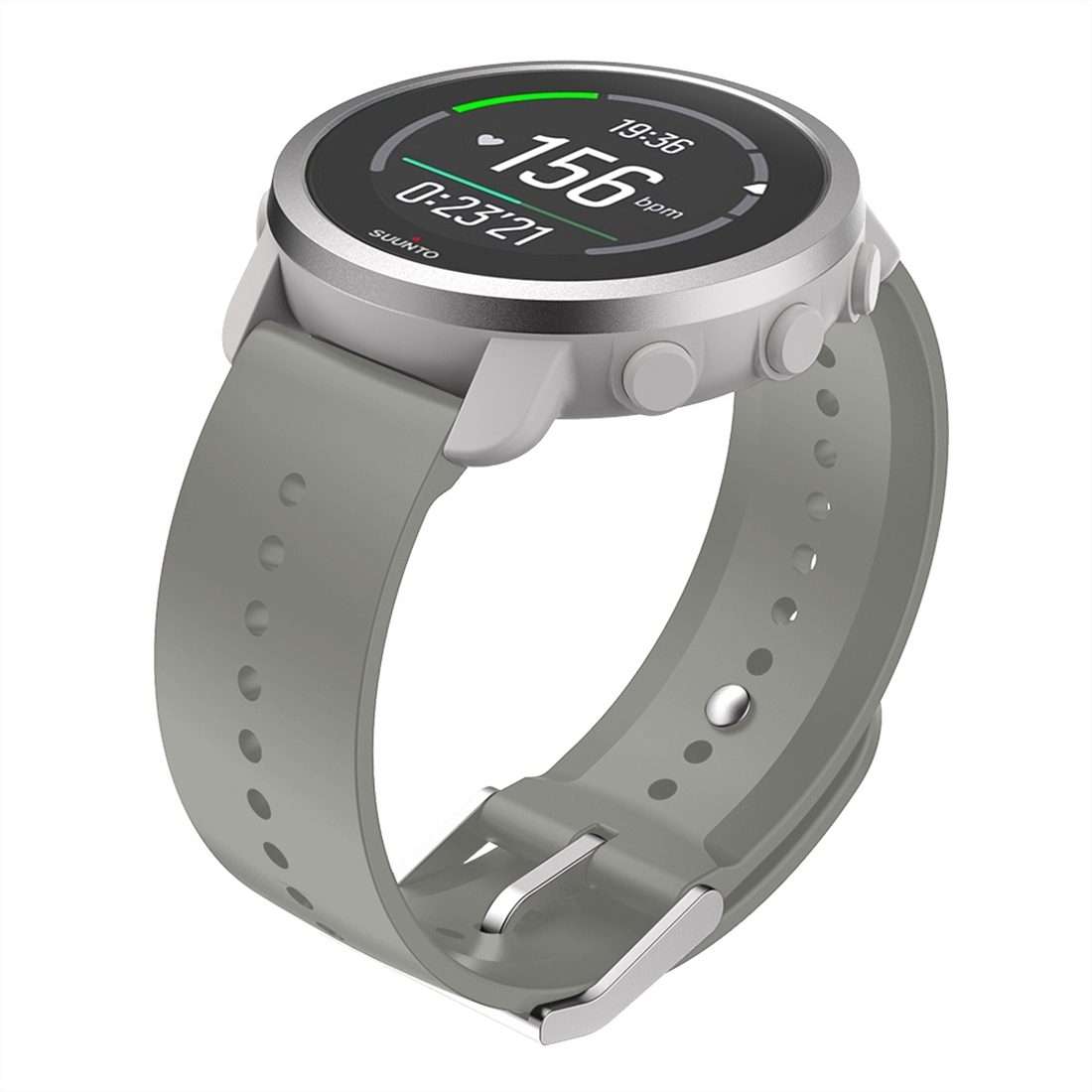 For Suunto 5 Peak Silicone Watch Band(Gravel White)