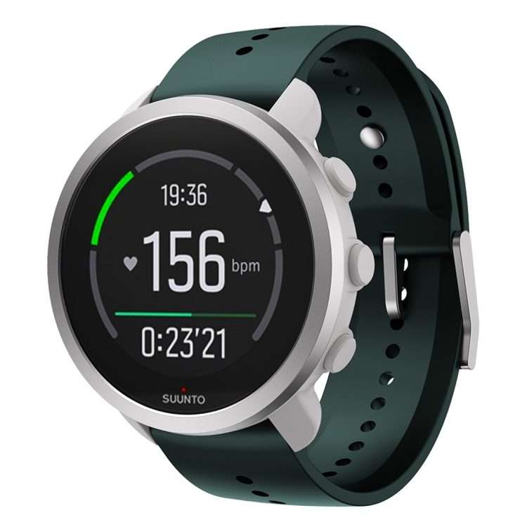 For Suunto 5 Peak Silicone Watch Band(Forest Green)