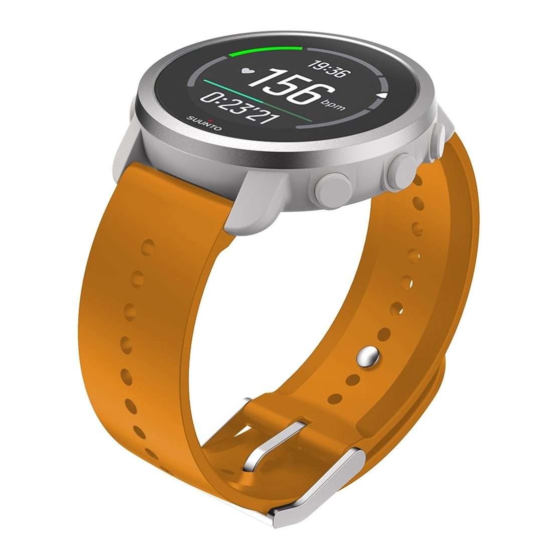 For Suunto 5 Peak Silicone Watch Band(Amber Yellow)
