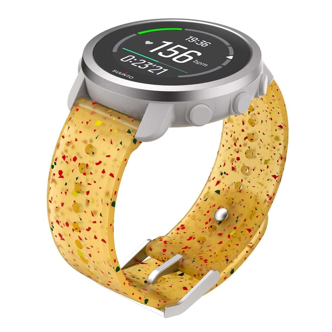 For Suunto 5 Peak Silicone Watch Band(Red Yellow Orange)