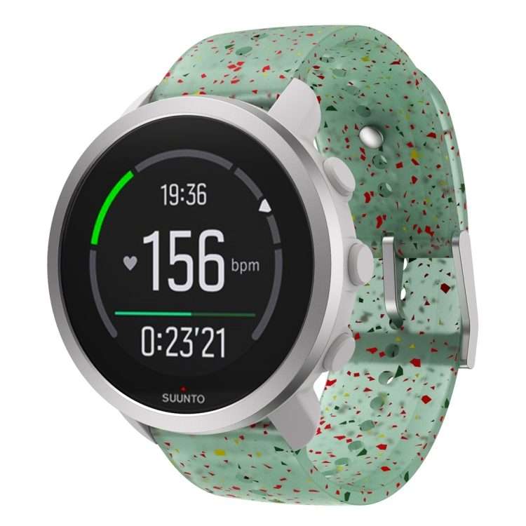 For Suunto 5 Peak Silicone Watch Band(Red Yellow Green)