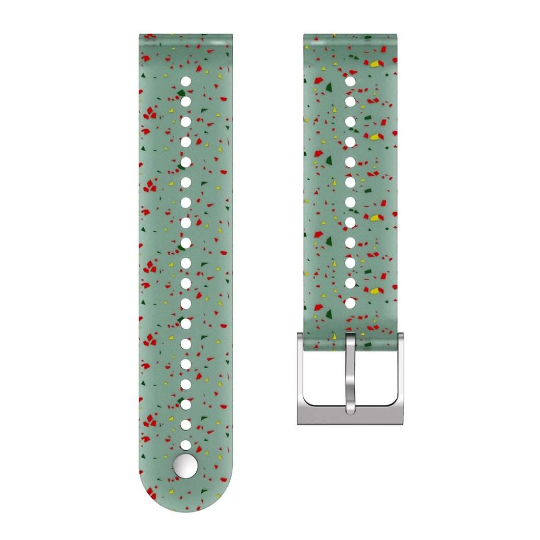 For Suunto 5 Peak Silicone Watch Band(Red Yellow Green)