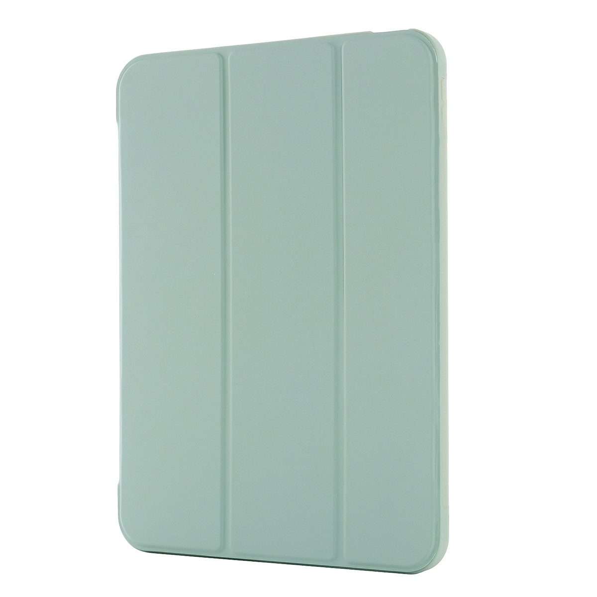 For iPad 2025 / 2022 Tri-fold Holder Tablet Leather Case(Matcha Green)