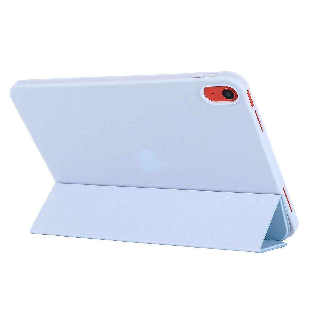 For iPad 2025 / 2022 Tri-fold Holder Tablet Leather Case(Light Blue)