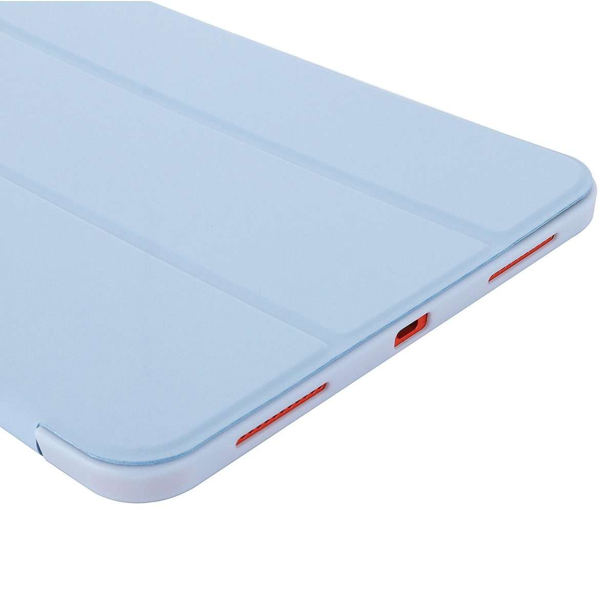For iPad 2025 / 2022 Tri-fold Holder Tablet Leather Case(Light Blue)