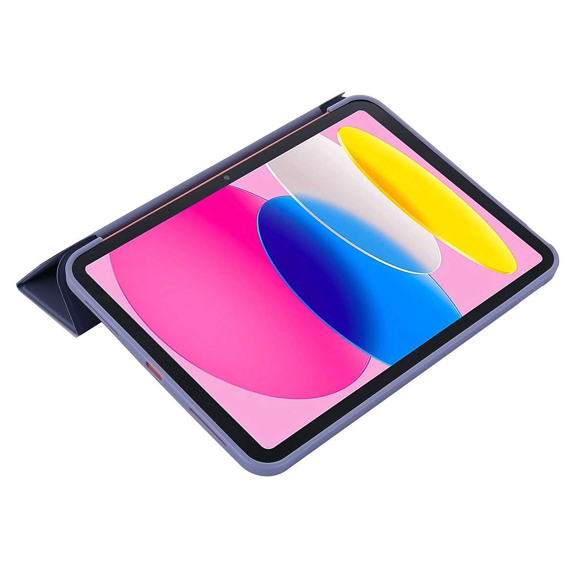 For iPad 2025 / 2022 Tri-fold Holder Tablet Leather Case(Lavender)