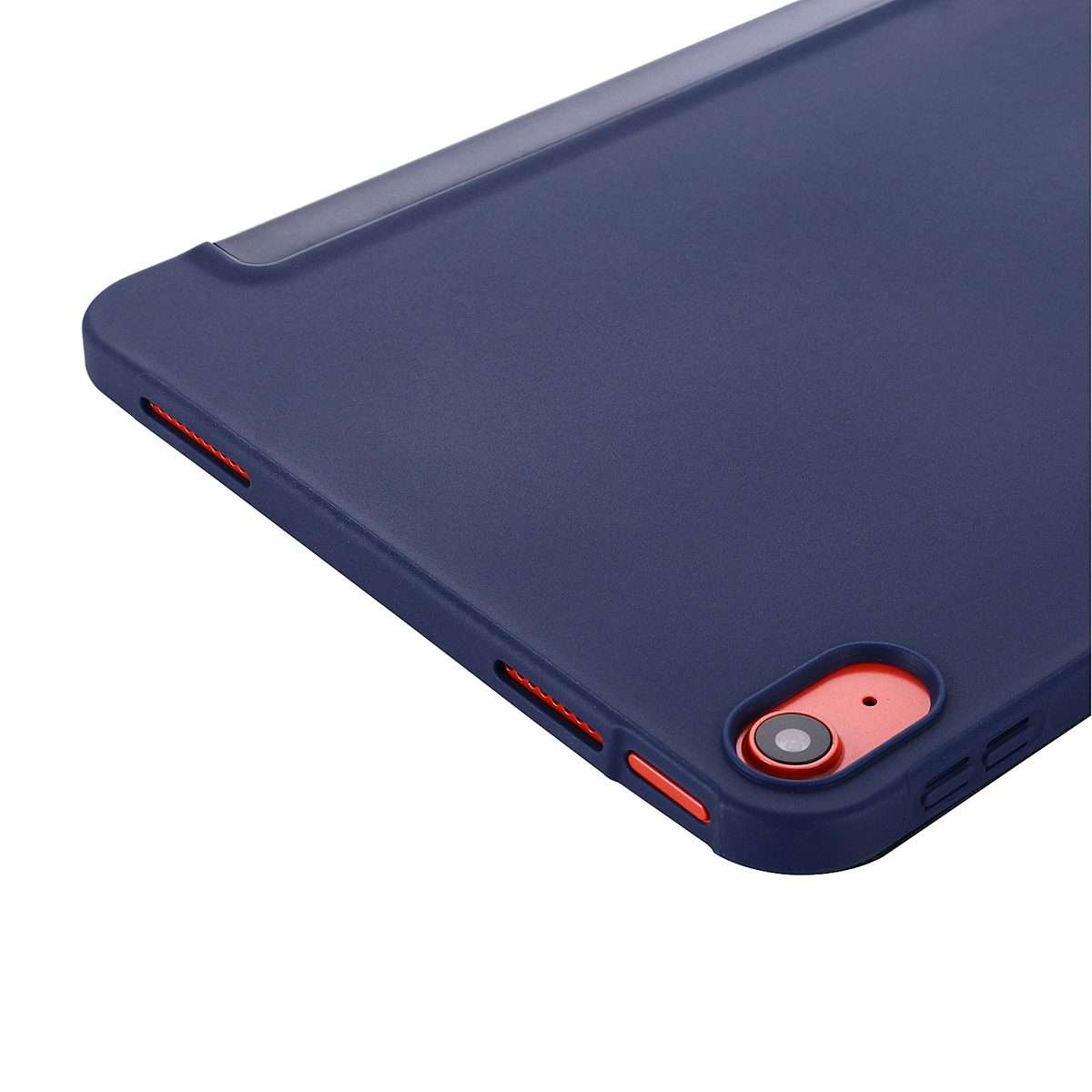 For iPad 2025 / 2022 Tri-fold Holder Tablet Leather Case(Dark Blue)
