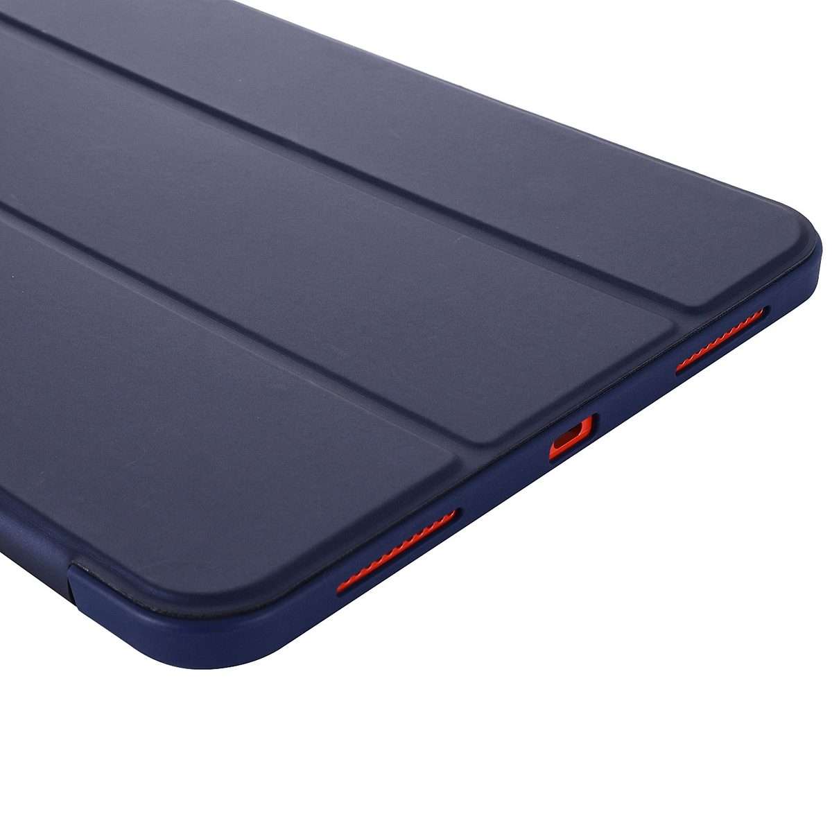 For iPad 2025 / 2022 Tri-fold Holder Tablet Leather Case(Dark Blue)
