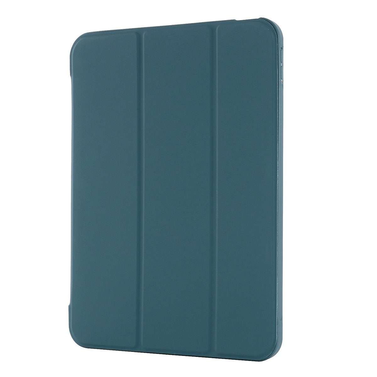 For iPad 2025 / 2022 Tri-fold Holder Tablet Leather Case(Dark Green)