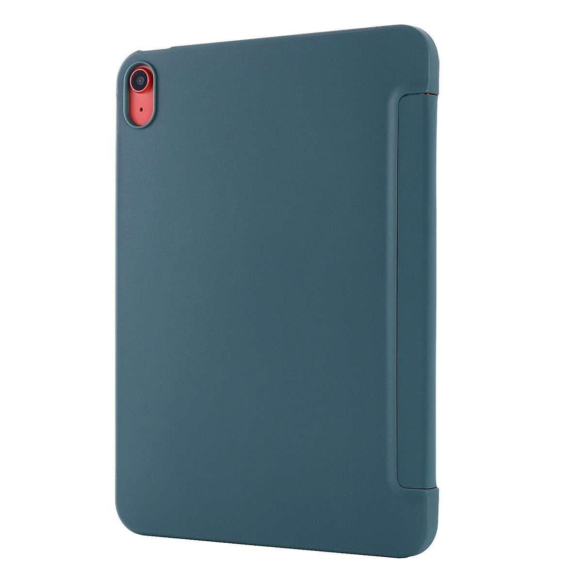 For iPad 2025 / 2022 Tri-fold Holder Tablet Leather Case(Dark Green)